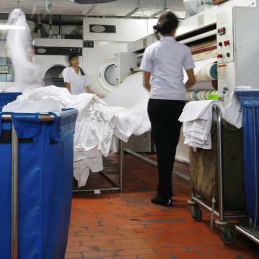 Lavandería climatizada de forma natural